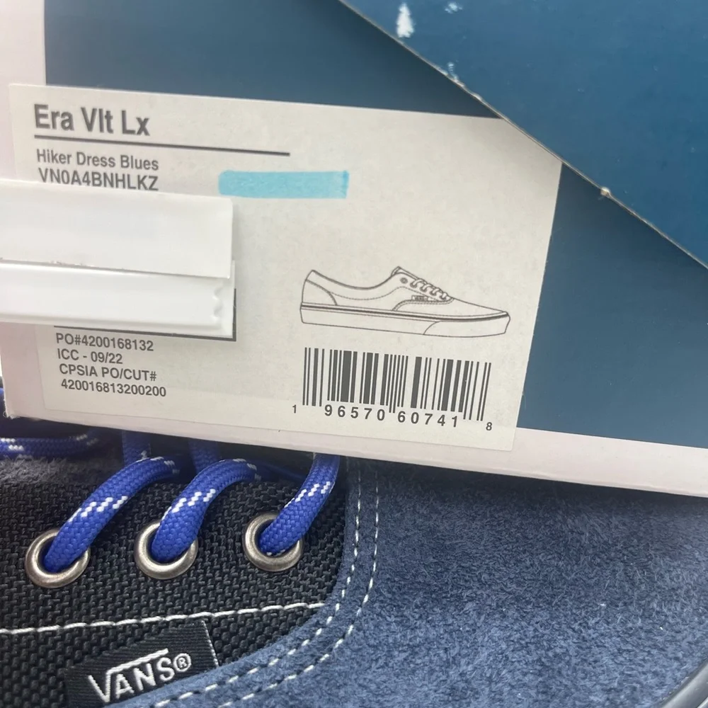 Vans WMNS Era VIt Lx Hiker Dress Blues Sneakers VN0A4BNHLKZ Vault Navy and Black